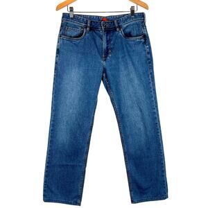 Tommy Bahama Jeans Mens 33x32 Blue Straight Mid Rise Medium Wash Denim act 32x28